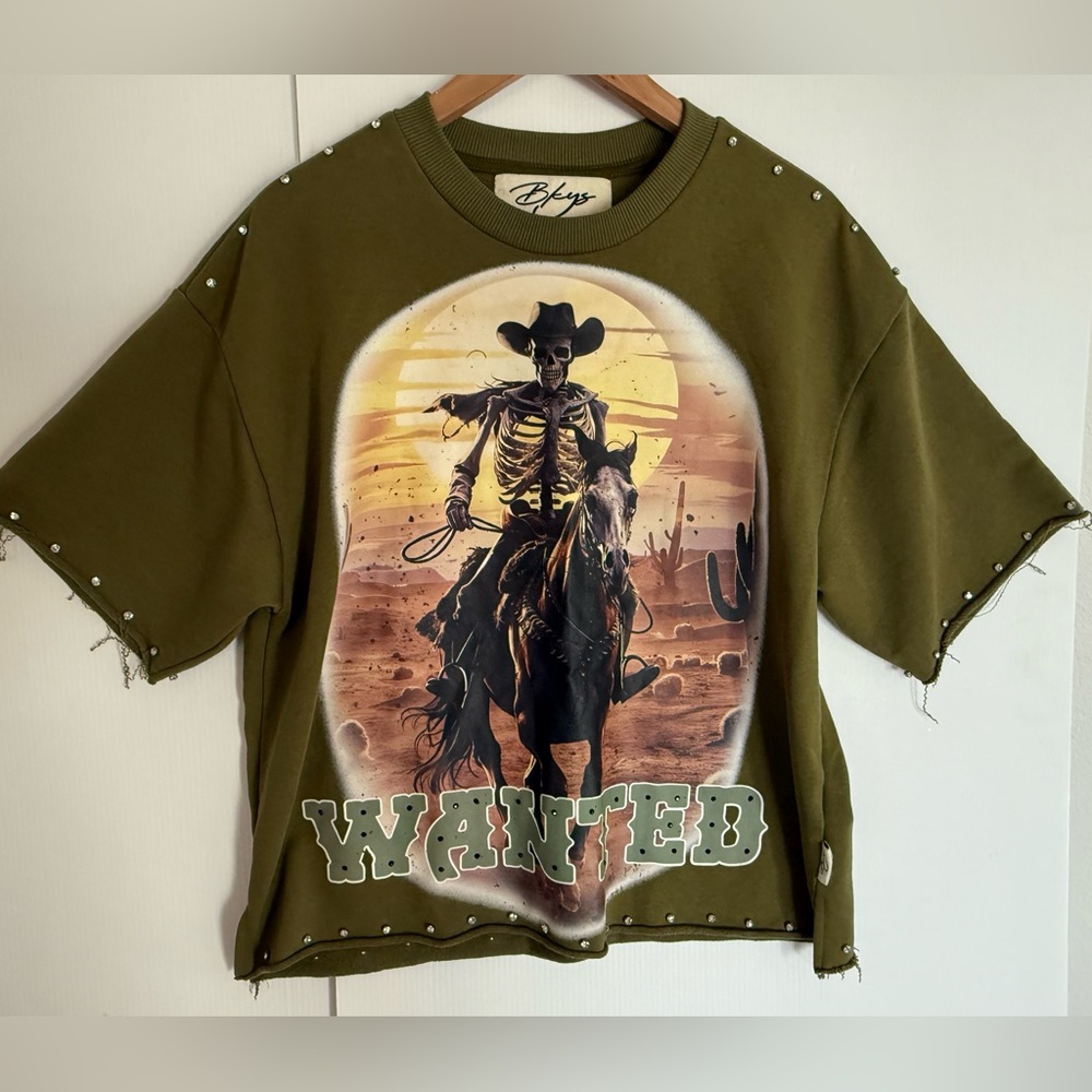 BKYS Sweatshirt with Studded Hem
